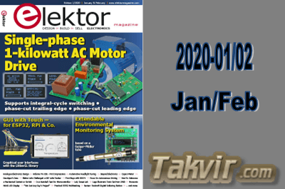مجله Elektor الکتور<br> شماره:  01/02-2020/January&February سال 2020