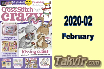 مجله شماره دوزی Cross Stitch Crazy<br> شماره:  02-2020/February سال 2020