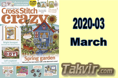مجله شماره دوزی Cross Stitch Crazy<br> شماره:  03-2020/March سال 2020