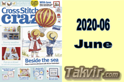 مجله شماره دوزی Cross Stitch Crazy<br> شماره:  06-2020/June سال 2020
