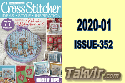 مجله شماره دوزی Cross Stitcher<br> شماره:  01-2020/ISSUE-352 سال 2020