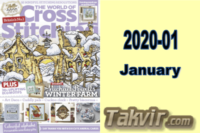 مجله شماره دوزی The World of Cross Stitching<br> شماره:  01-2020/January سال 2020
