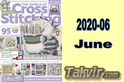 مجله شماره دوزی The World of Cross Stitching<br> شماره:  06-2020/June سال 2020